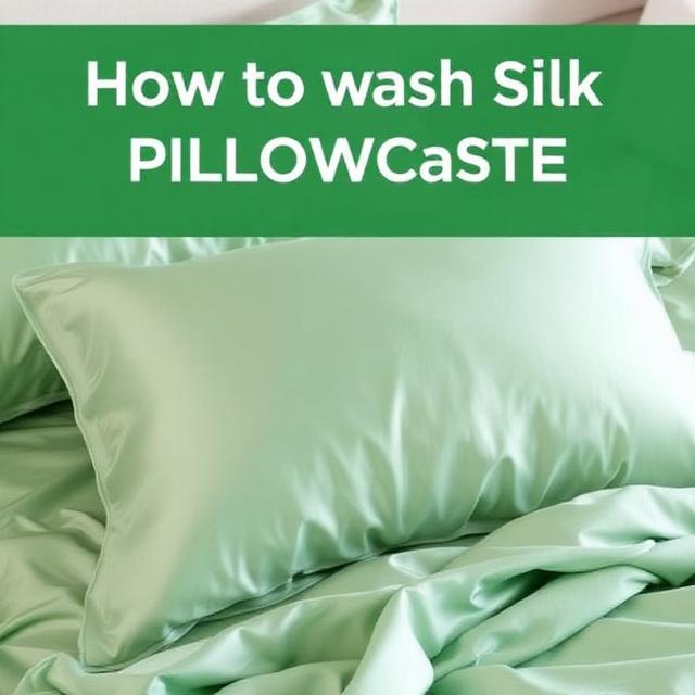 How to Wash Silk Pillowcase